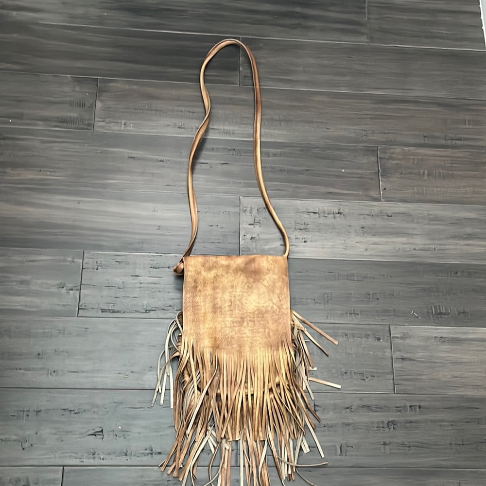 POL fringe leather handbag